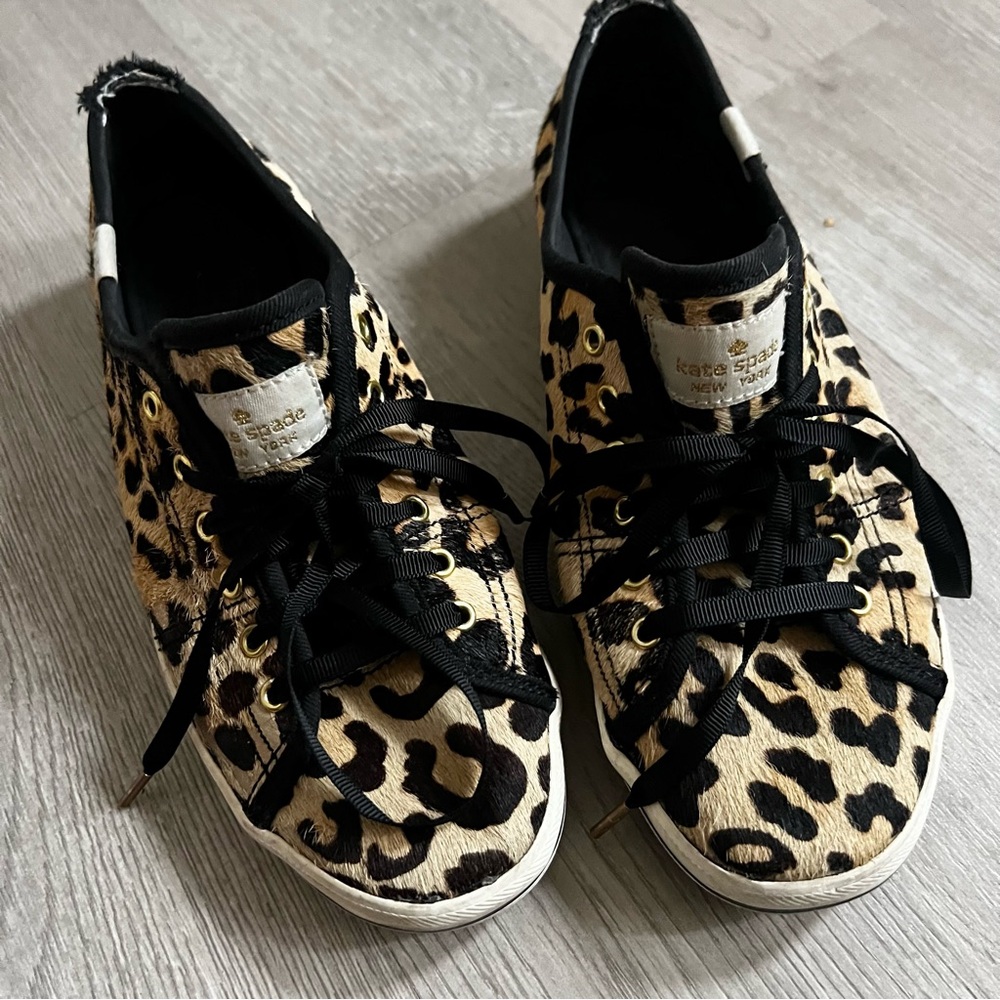 Kate Spade Leopard Print Sneakers